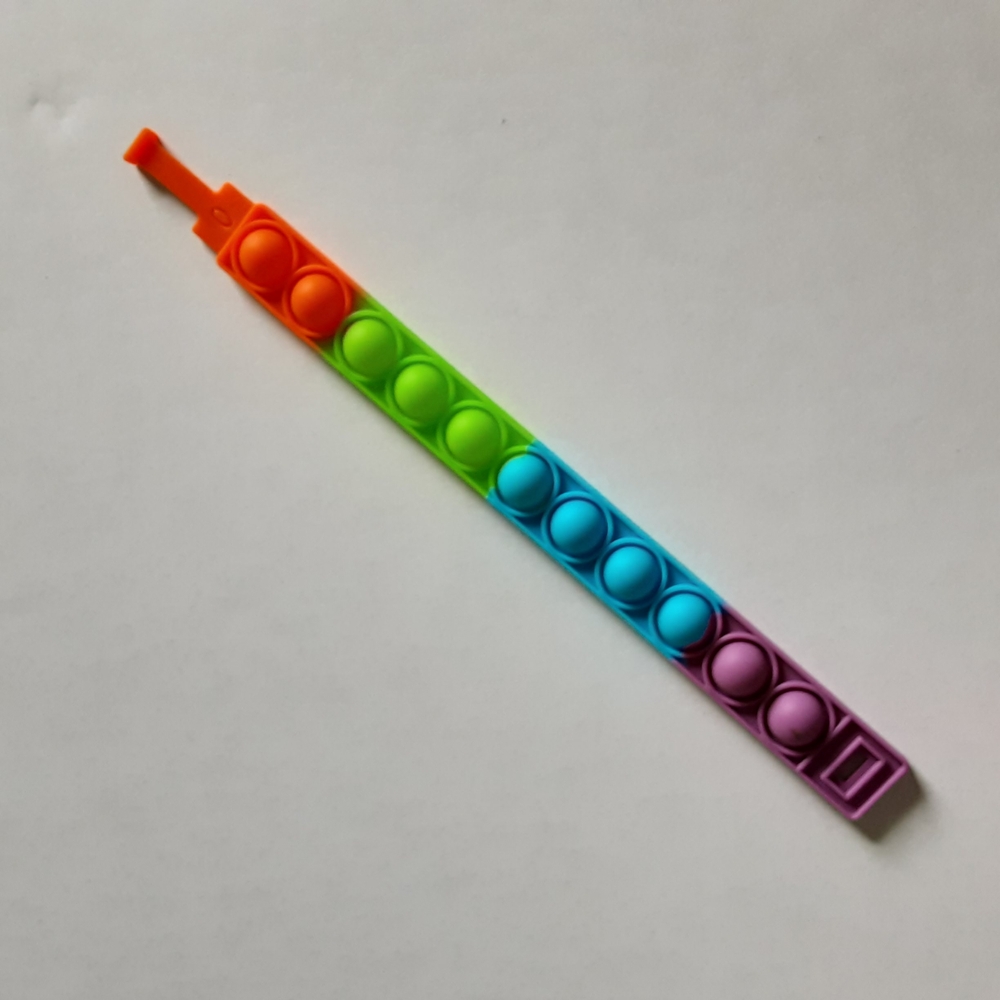 *FREE* Colorful Pop It Fidget Bracelet NWOT